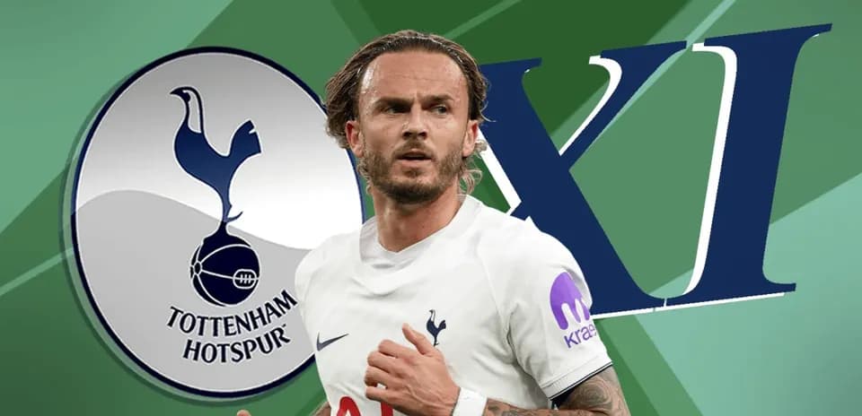 Jugador de Tottenham Hotspur en acción con escudo