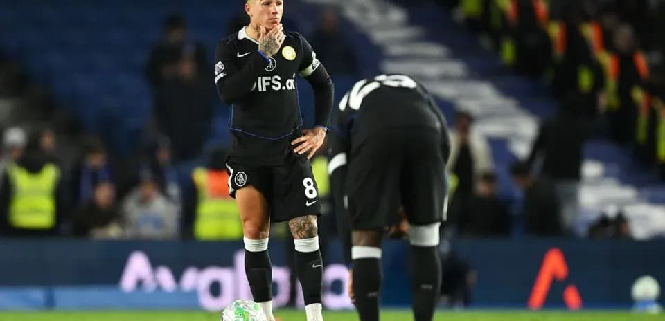 Jugador de Chelsea en un partido contra Brighton