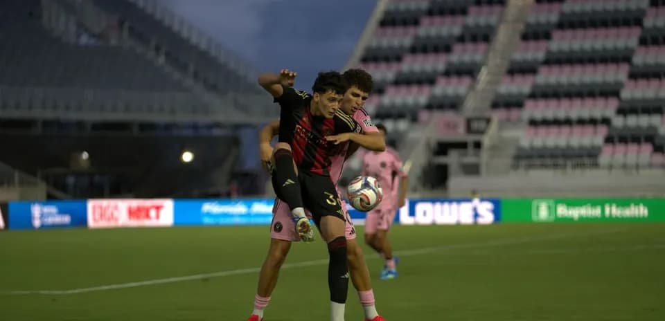 Jugando en el partido Atlanta United II vs Inter Miami II