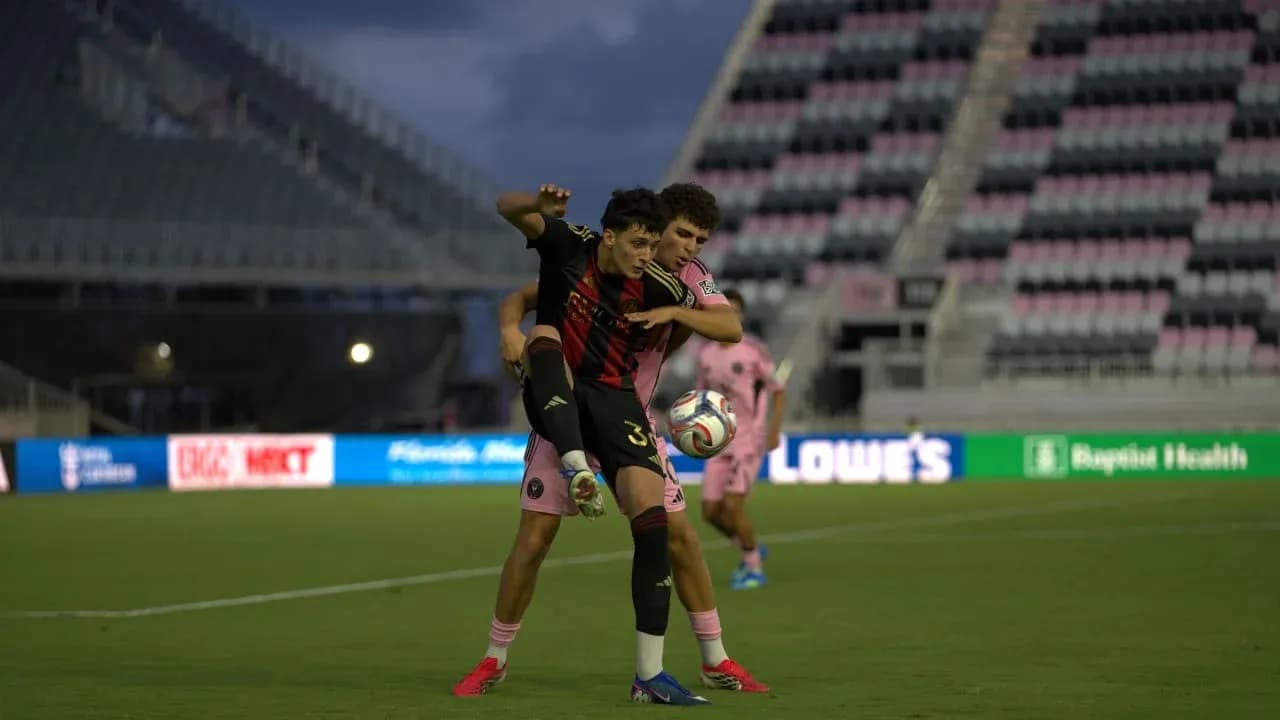 Jugando en el partido Atlanta United II vs Inter Miami II