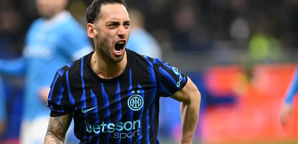 Jugador de Inter celebrando un gol