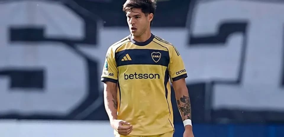 Jugador de Boca Juniors en el partido