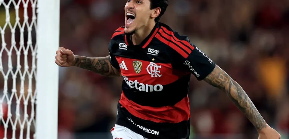 Jugador de Flamengo celebrando un gol