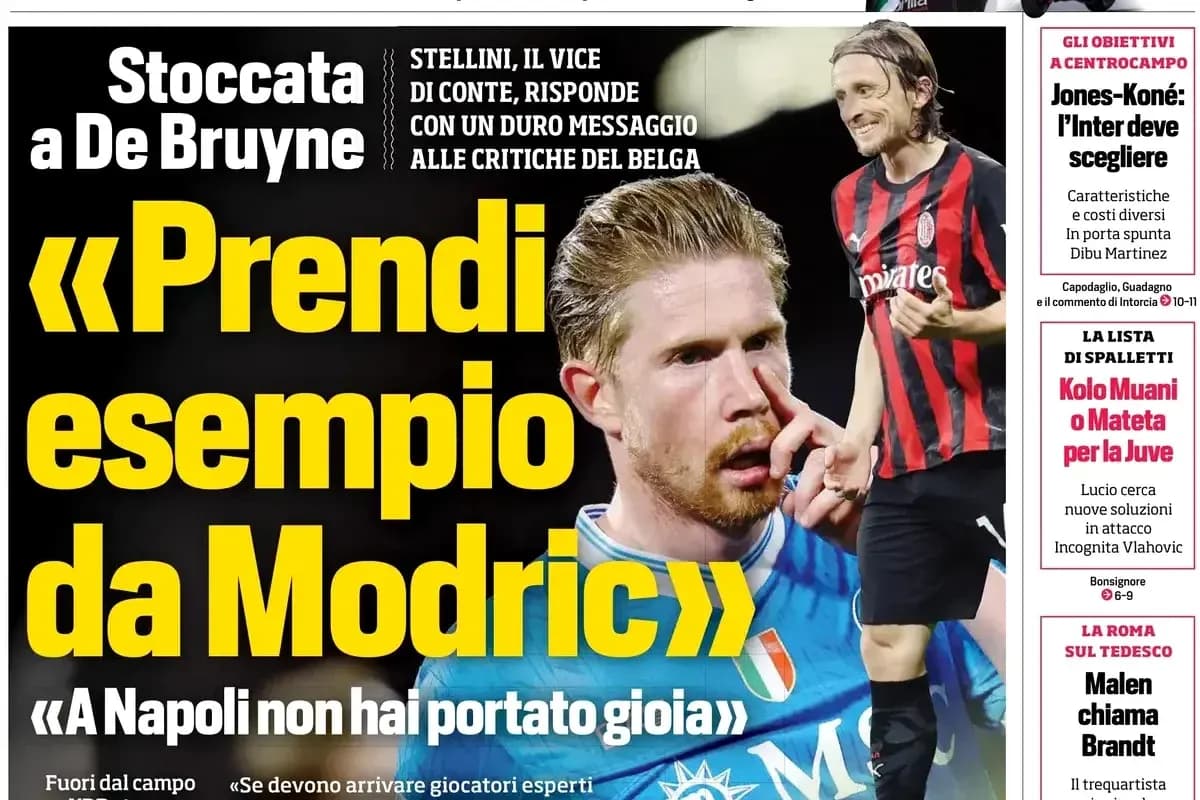 De Bruyne y Modric en portada de periódico deportivo