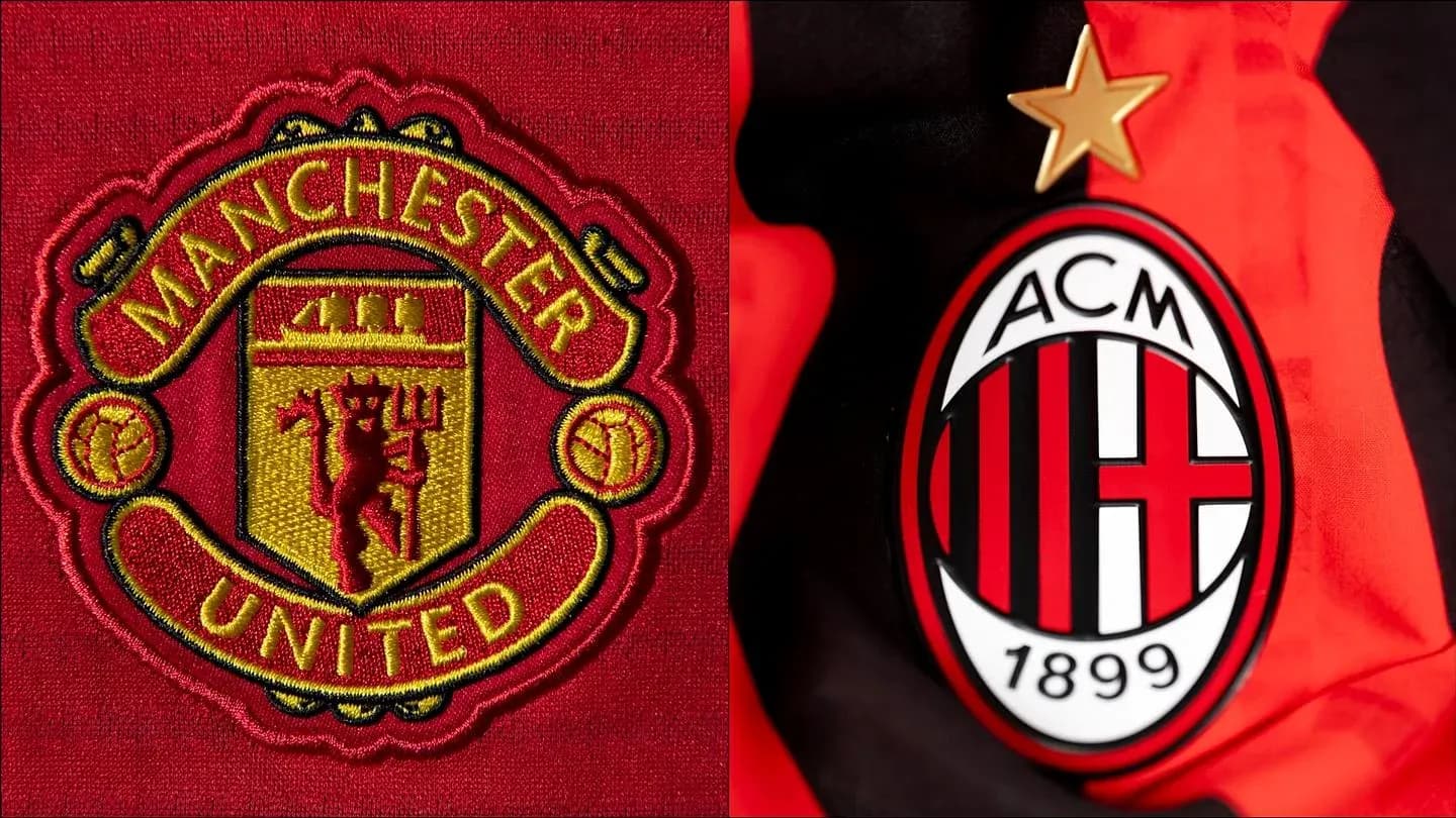 Logos de Manchester United y AC Milan
