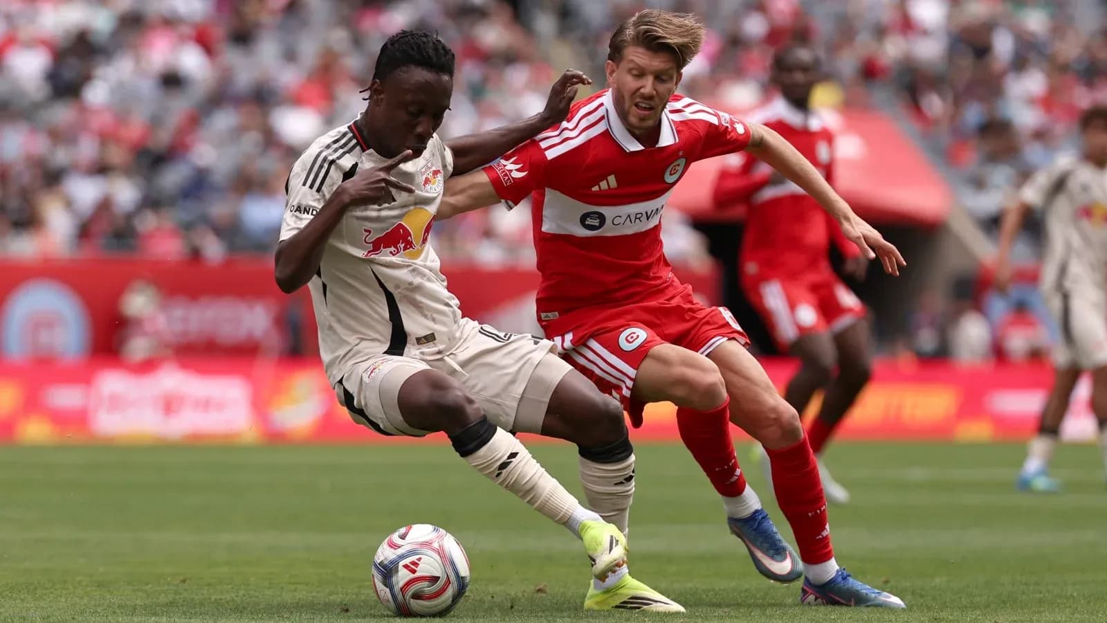 Jugador de New York Red Bulls en acción