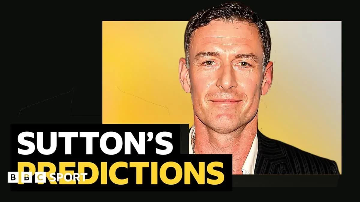 Sutton presentando sus predicciones deportivas