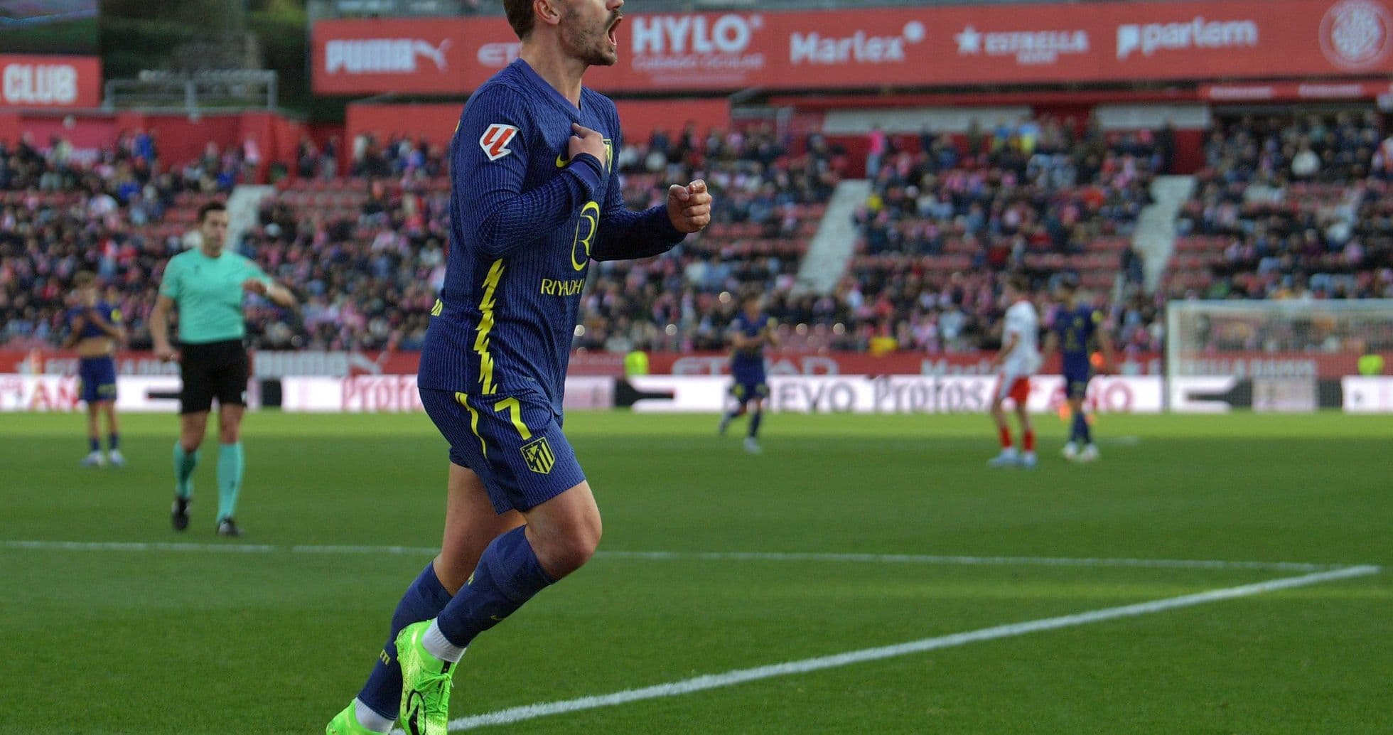 Antoine Griezmann celebrando un gol para Atlético Madrid
