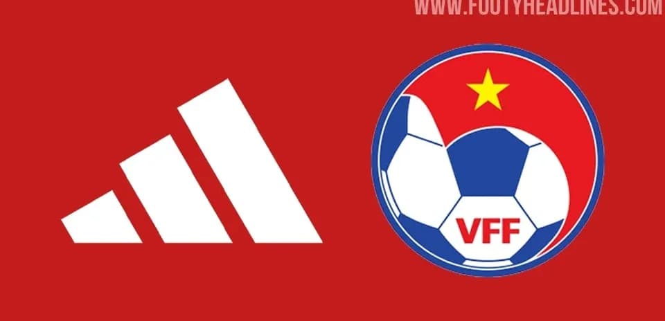 Logos de Adidas y la Federación de Fútbol de Vietnam