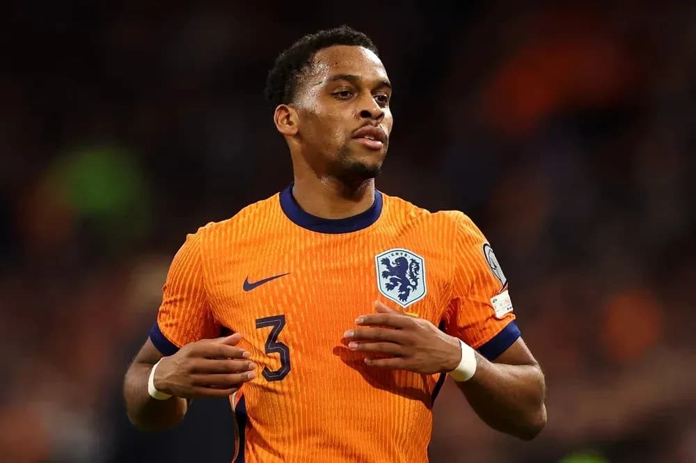 Jugador de los Países Bajos en uniforme naranja