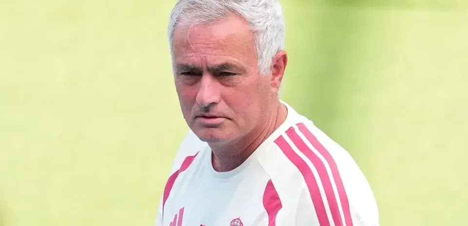 José Mourinho durante entrenamiento con Real Madrid
