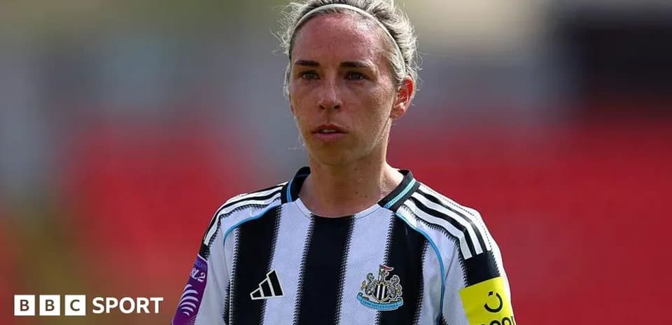 Jugadora de Newcastle en el campo durante un partido