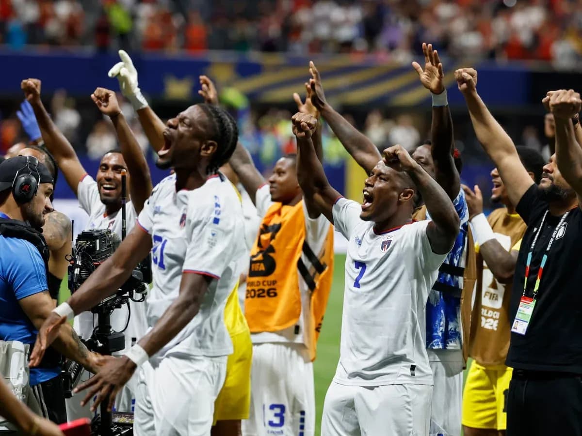 Jugadores de Cabo Verde celebrando en el Mundial 2026