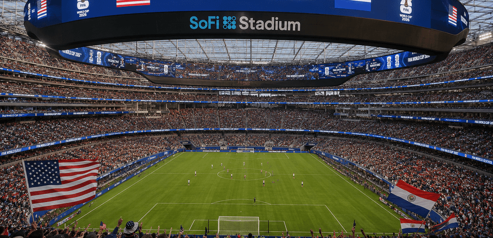 Estadio SoFi durante el partido USA vs Paraguay