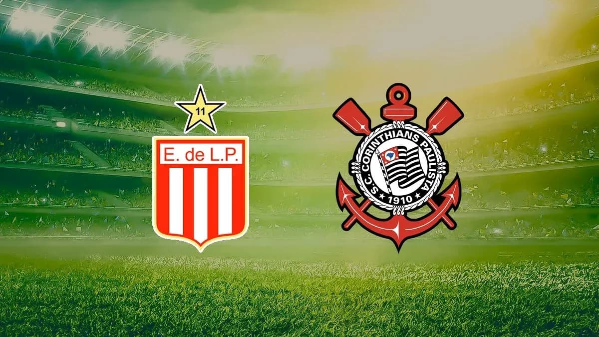 Logos de Estudiantes L.P. y Corinthians