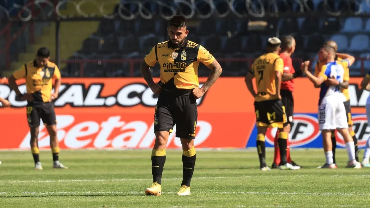 Jugadores de Coquimbo Unido en el partido
