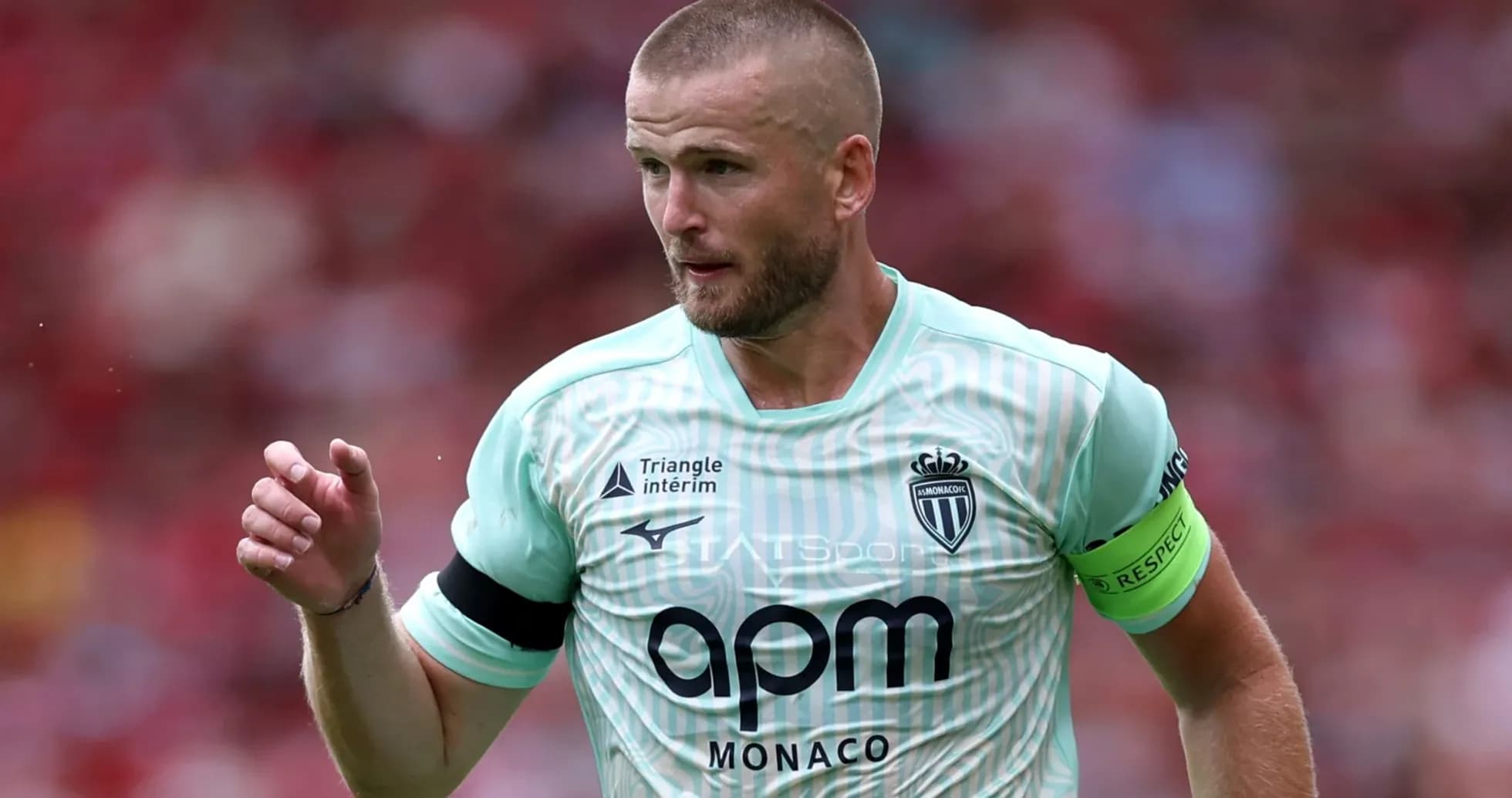 Jugador de AS Monaco en acción durante un partido