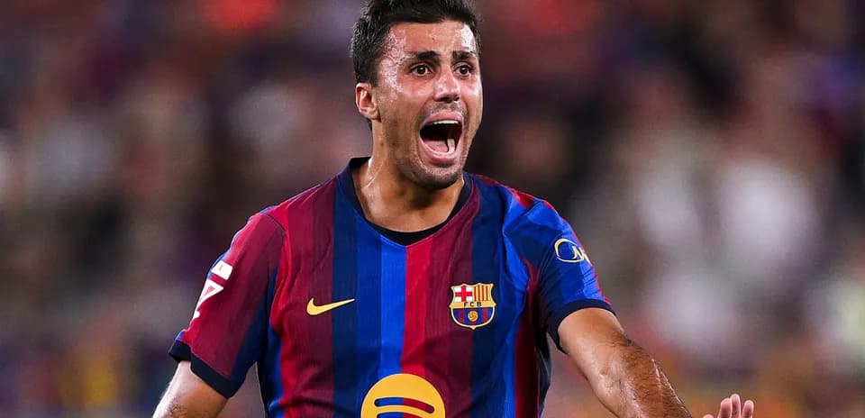 Jugador del FC Barcelona celebrando durante el partido