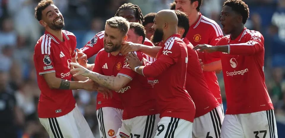 Jugadores del Manchester United celebrando un gol