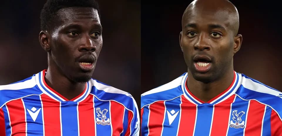 Jugadores de Crystal Palace en acción durante partido