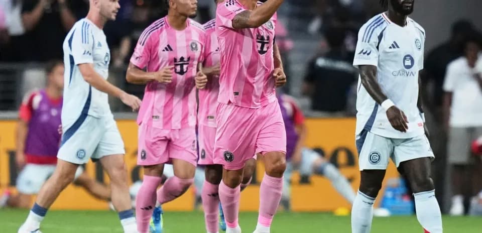 Jugadores de Inter Miami celebrando un gol en partido