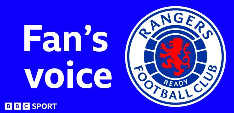 Logotipo de Rangers Football Club sobre fondo azul