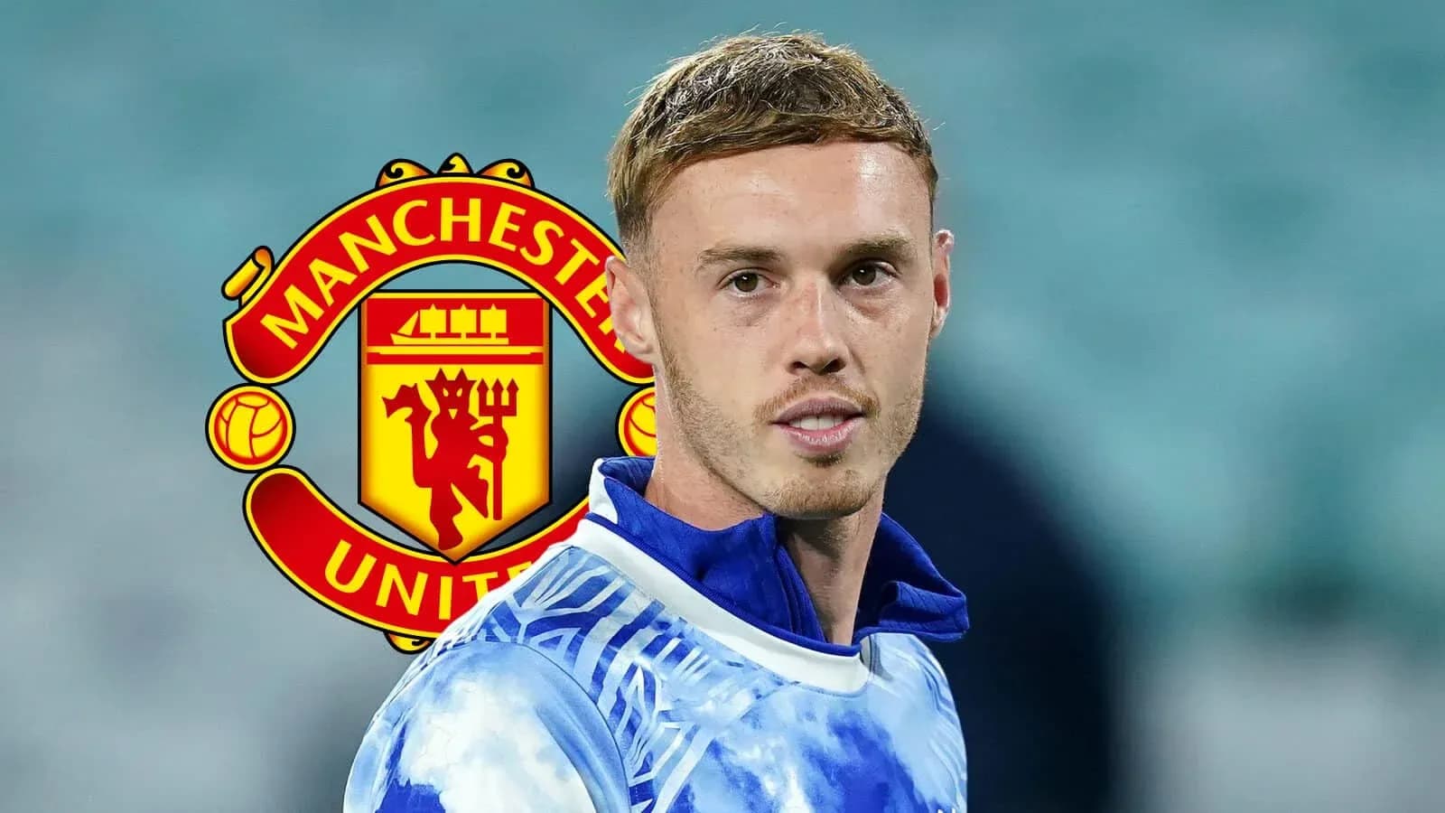 Jugador de Manchester United en uniforme de entrenamiento
