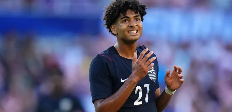 Jugador de la selección de EE. UU. en acción
