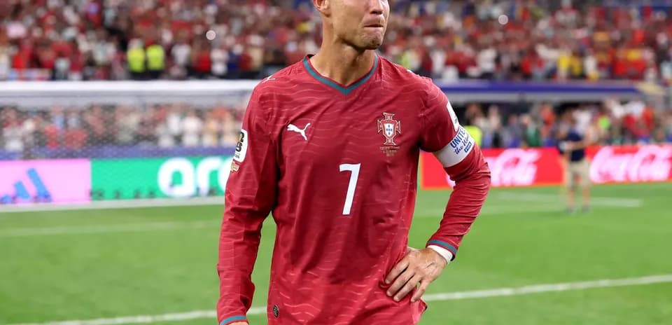 Cristiano Ronaldo en el partido Portugal vs España