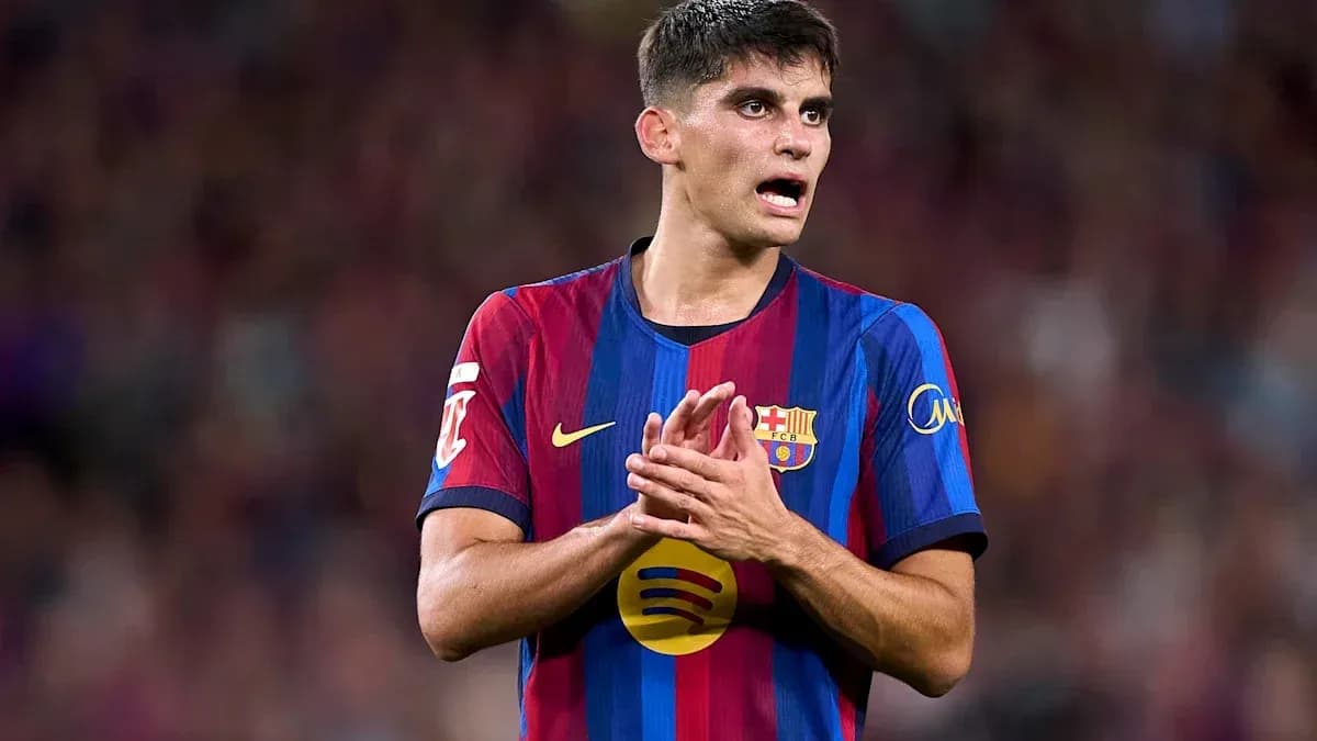 Jugador del FC Barcelona en acción durante el partido