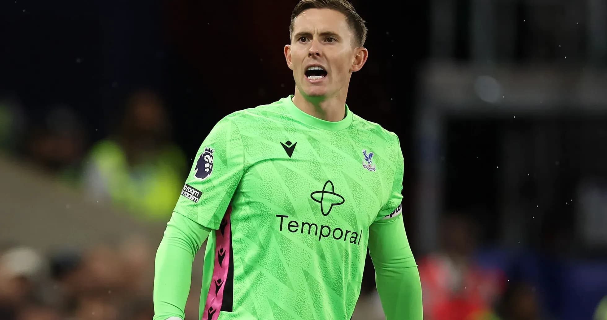 Portero de Crystal Palace durante el partido