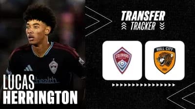 Lucas Herrington en camiseta del Colorado Rapids con logos de clubes