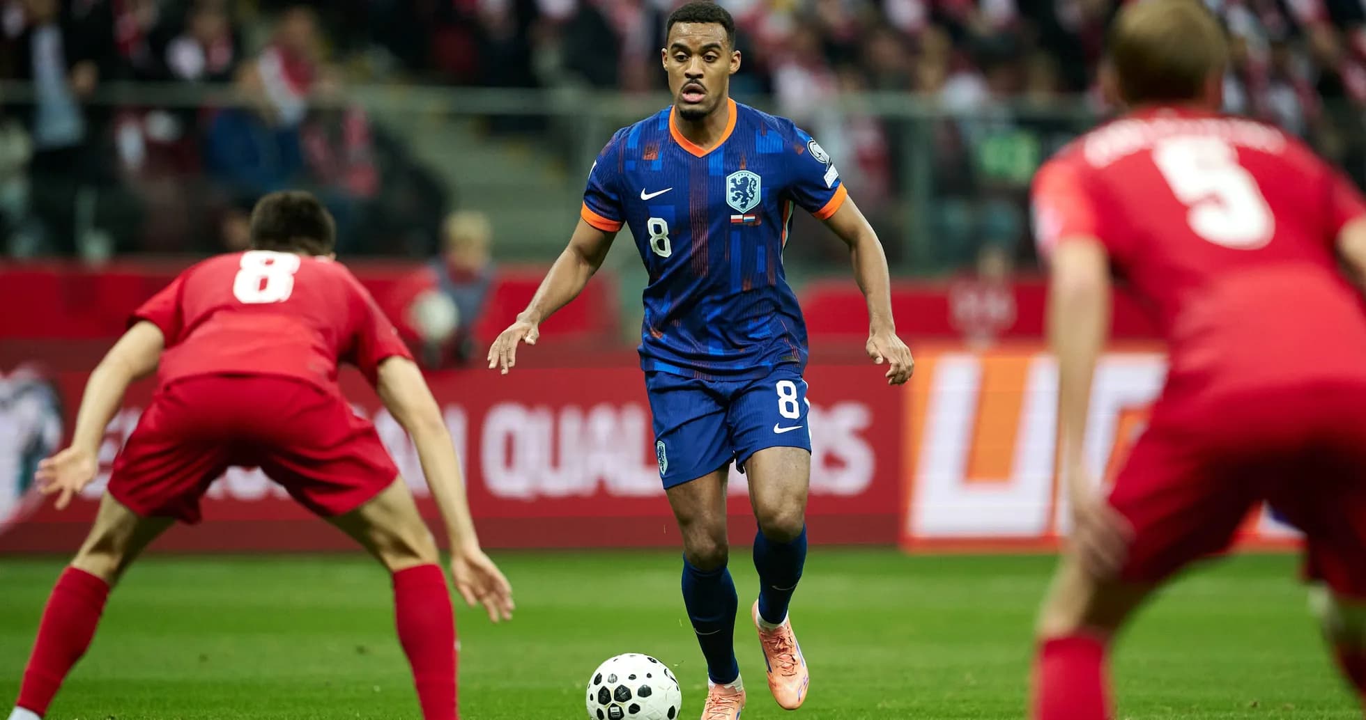 Jugador de los Países Bajos en acción