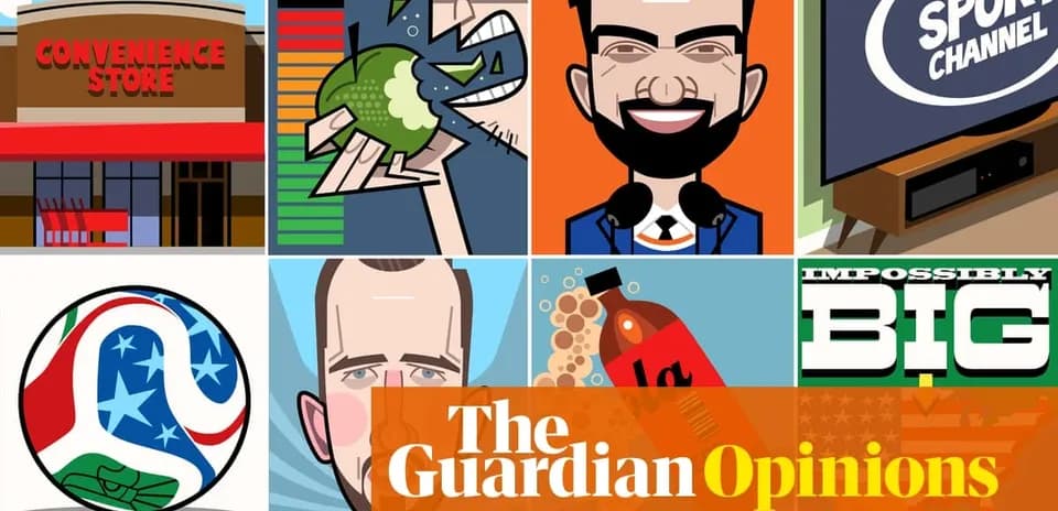 Collage of illustrations related to sports and convenience