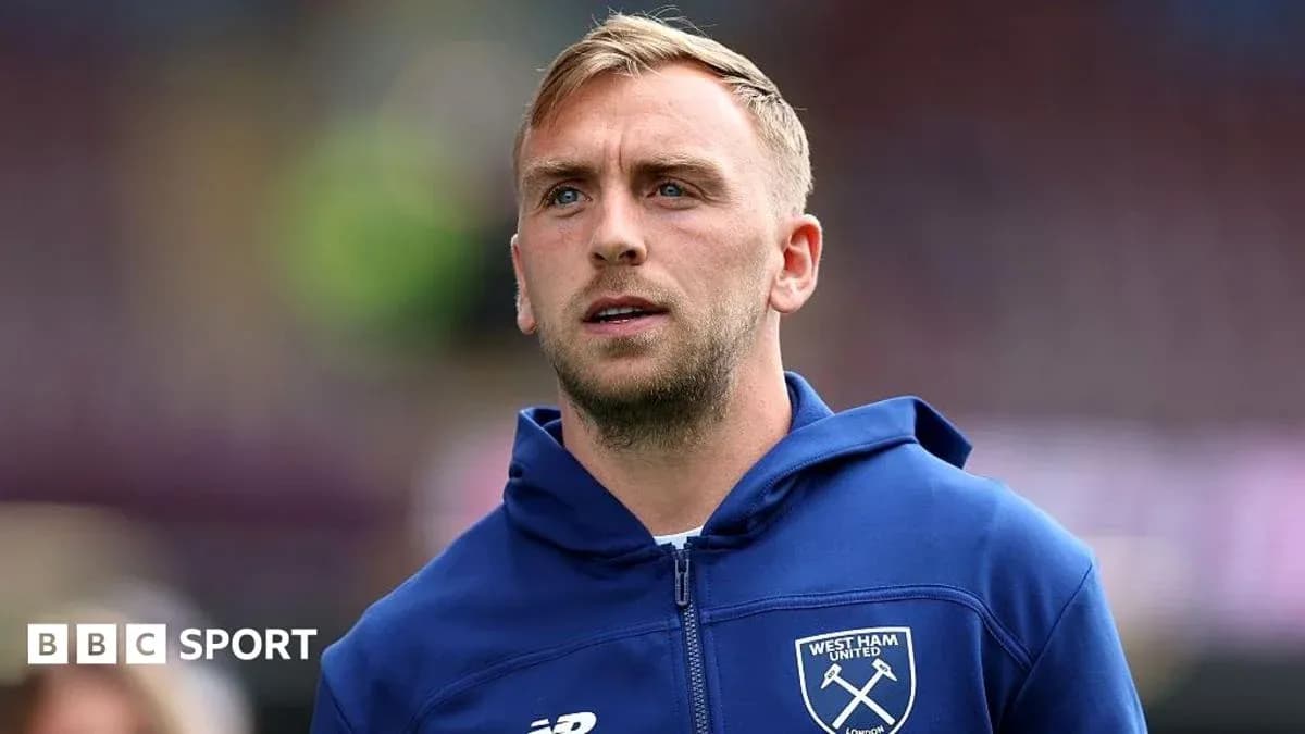 Jugador de West Ham United en el campo