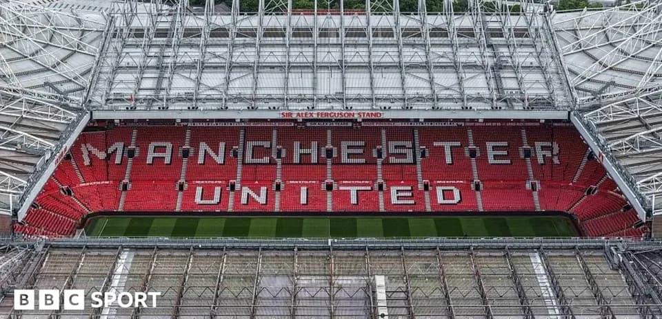 Vista aérea del estadio de Manchester United