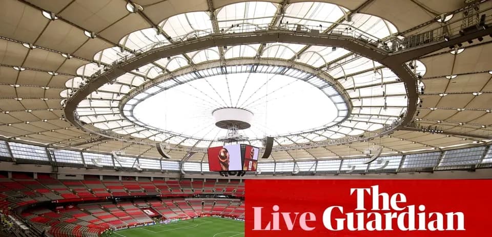 Interior view of a stadium with a retractable roof