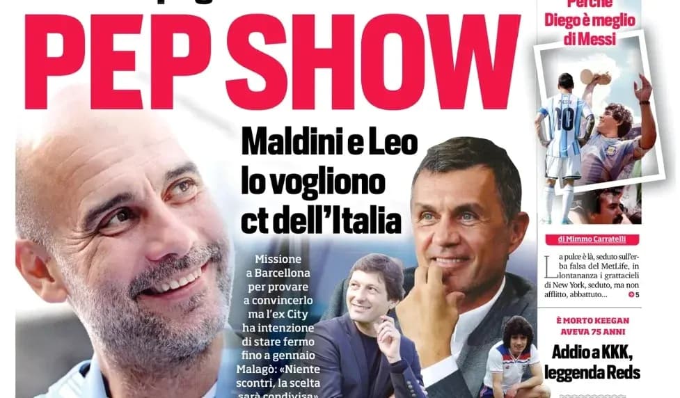 Portada de revista sobre Pep Guardiola y fútbol