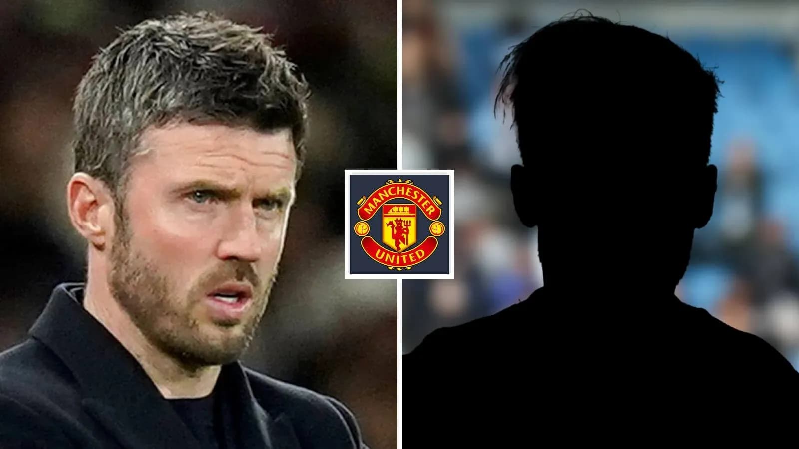 Michael Carrick en Manchester United con silueta detrás