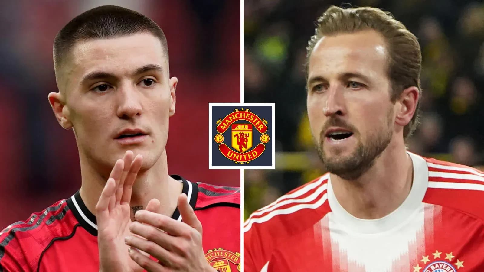 Jugadores de fútbol de Manchester United y Bayern Munich