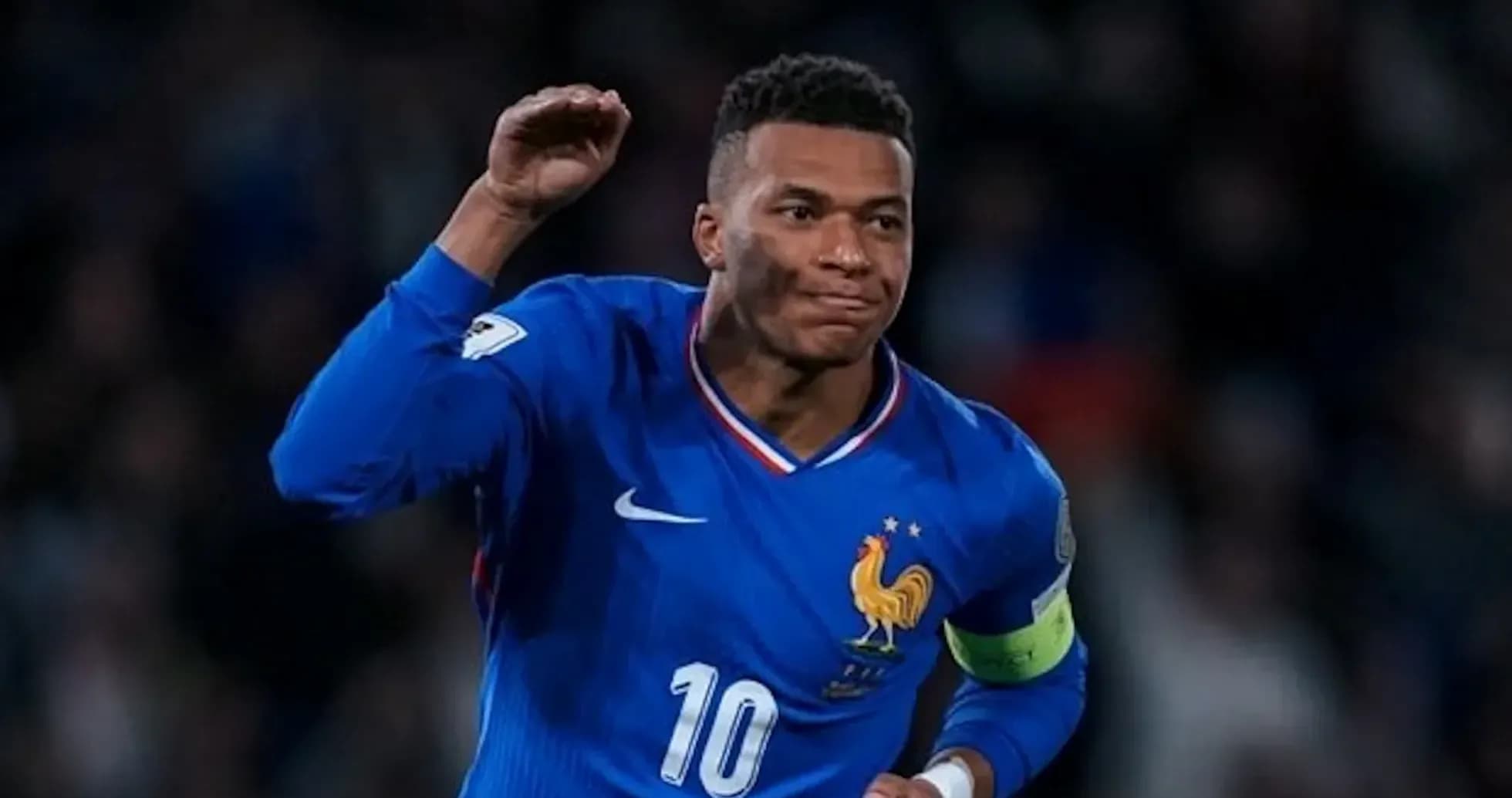 Kylian Mbappé celebrando un gol con Francia