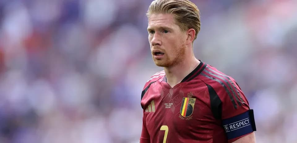 Jugador de Bélgica en el campo durante el partido