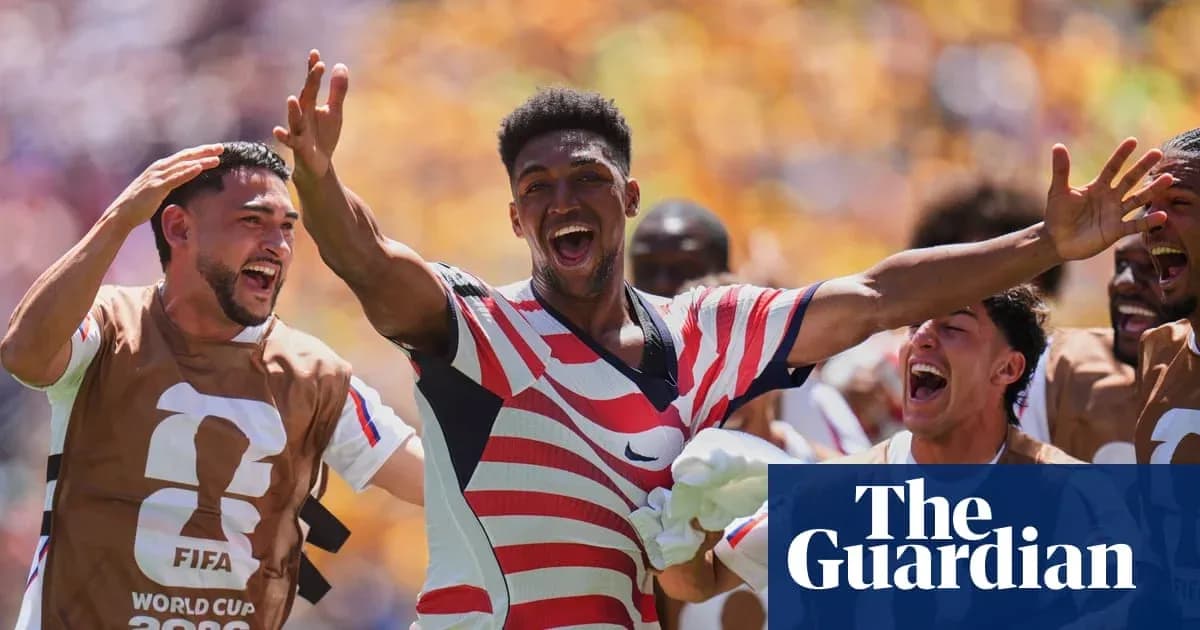 Jugadores celebrando un gol durante el Mundial