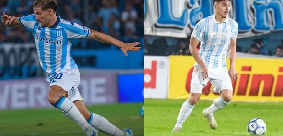 Jugadores de Racing Club durante un partido