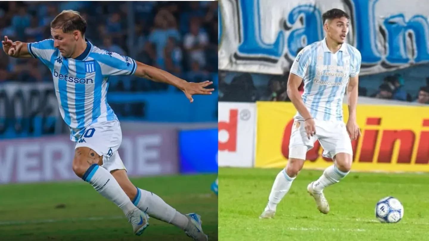 Jugadores de Racing Club durante un partido