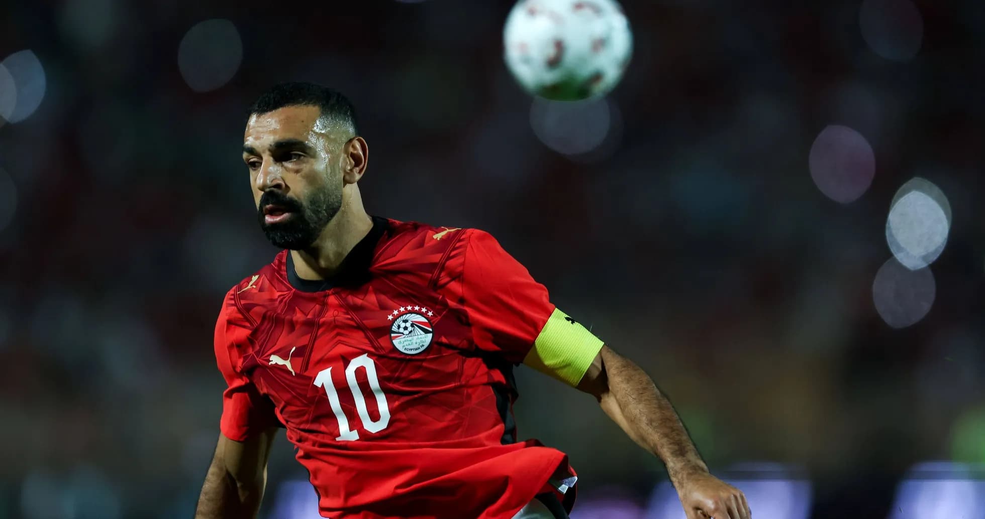 Jugador de Egipto en acción durante un partido