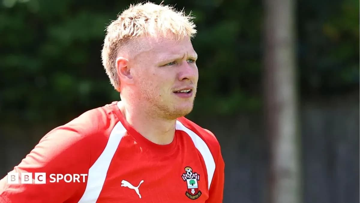 Jugador de Southampton FC en sesión de entrenamiento