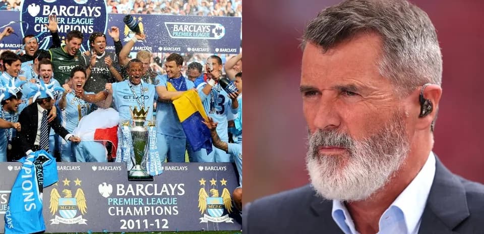 Celebración del Manchester City tras ganar la Premier League 2012