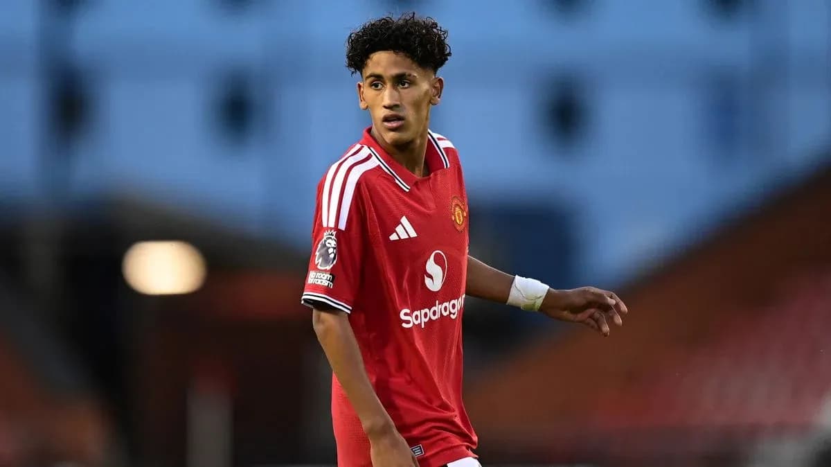 Jugador de Manchester United en acción durante el partido