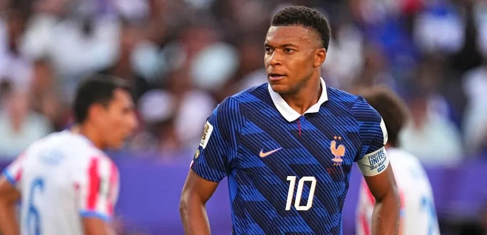 Kylian Mbappé en acción durante un partido